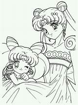 Coloring Pages Princess Moon Sailor Kids sketch template