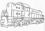 Coloring Pages Diesel Locomotive Machinery Steam Small Printfree sketch template