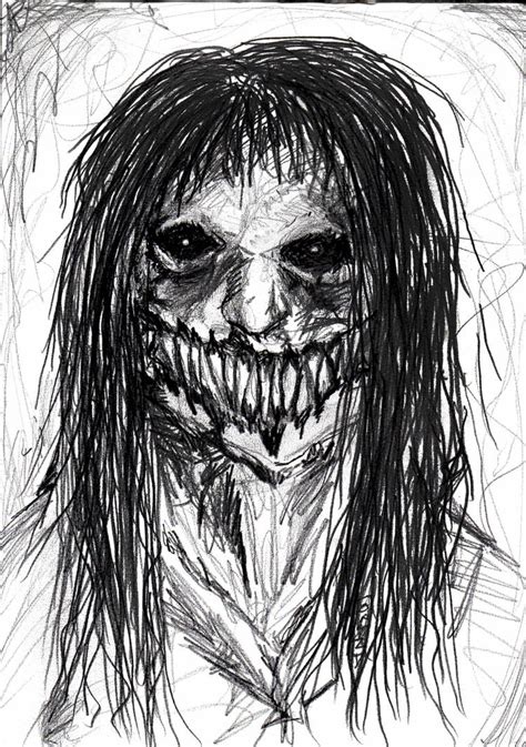 creepy face sketch by ciervoaxis on deviantart