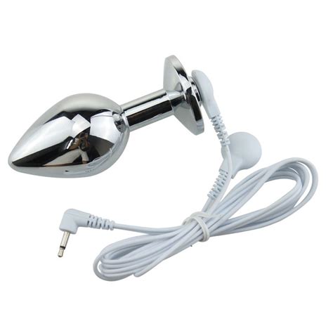 34 86mm Medical Themed Electric Shock Anal Plug Electro Butt Plug
