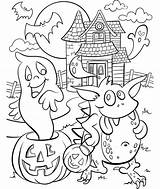 Haunted House Coloring Crayola Pages Halloween Sheets Colouring Fall Print Kids Printable Pumpkin Choose Board sketch template