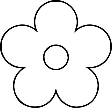 single flower coloring coloring pages