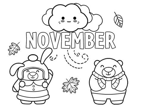 november coloring page coloringcrewcom
