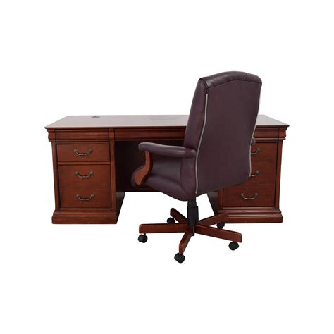 havertys havertys executive desk  leather chair chairs