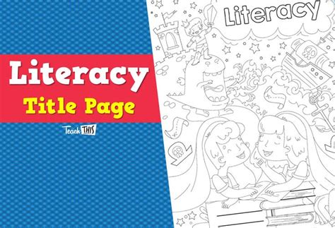 title page literacy ver literacy title page classroom games