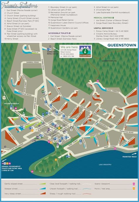 map  queenstown  zealand travelsfinderscom