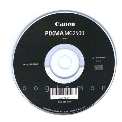 setup install cd rom  canon pixma mg series printer mg