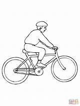 Coloring Bike Pages Cycling Mountain Cyclists Caution Popular sketch template