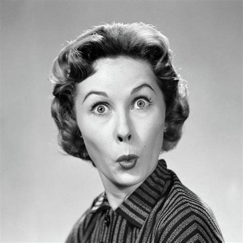 1950s Woman Making Funny Face Eyes Wide Photograph By Vintage Images