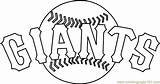 Giants Logo Coloring Francisco San Pages Mlb Color Coloringpages101 Printable Kids Print sketch template