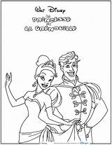 Princesse Grenouille Tiana Coloriages Naveen sketch template