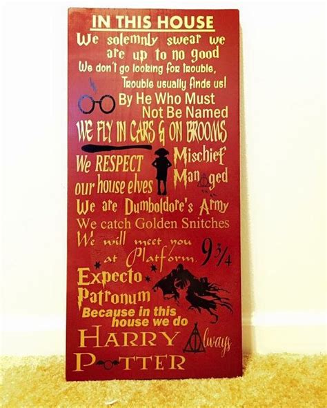 harry potter sign etsy harry potter sign potter wooden signs