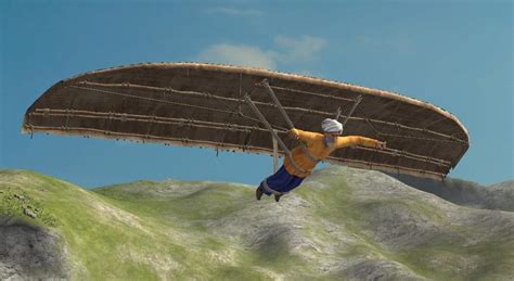 medieval arab flying machine abbas ibn firnas  century  scene