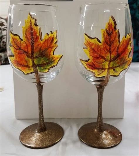 Fall Wine Glass Painting Workshop Milford Nh Patch