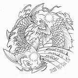 Fish Koi Pisces Yin Choice Commission Getdrawings sketch template