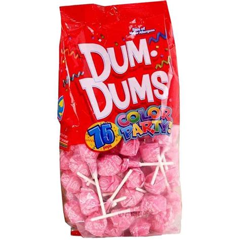 dum dums bubble gum  count bag economy candy