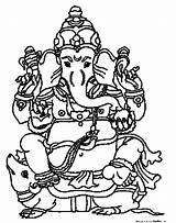 Ganesh sketch template