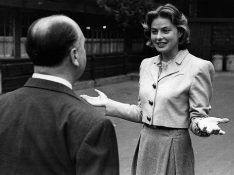 Alfred Hitchcock And Ingrid Bergman In London October