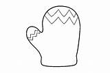 Drawing Mitten Mittens Clipartmag Pattern sketch template