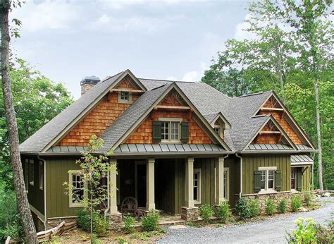 rustic lodge home plan ge architectural designs