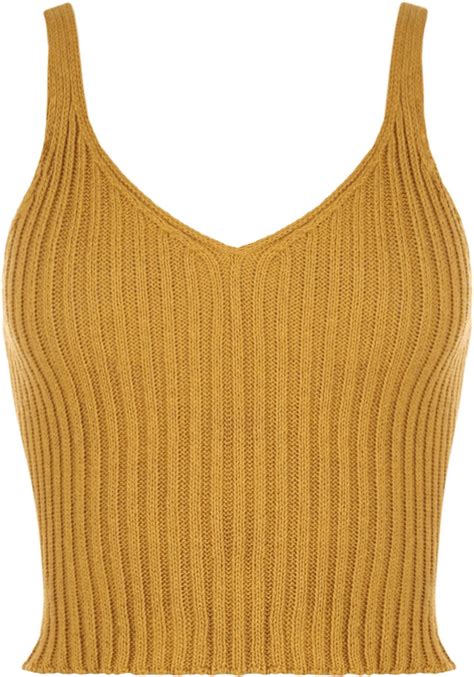 new women ladies v neck knitted ribbed plain bralet crop top sleeveless