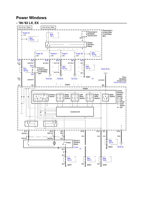 honda accord window switch wiring diagram