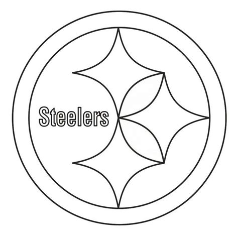 pittsburgh steelers  nfl teams coloring logo pages football