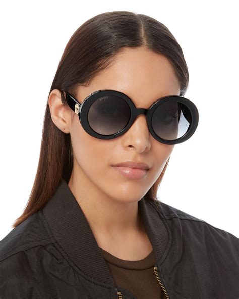 Black Round Sunglasses Gucci Intermix®