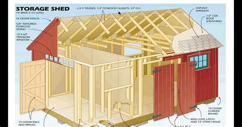 garden shed construction drawings shed plans