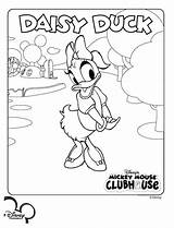 Mickey Mouse Coloring Pages Thanksgiving Clubhouse Printable Kids Getcolorings Color Daisy sketch template