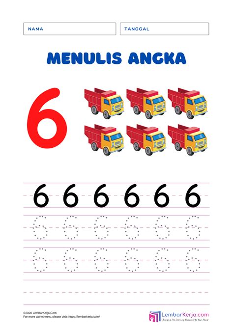 belajar menulis angka