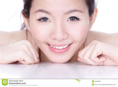 smile face   woman  health skincare stock photo image