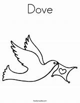 Coloring Dove Peace Clipart Doves Pages Colouring Print Built California Usa Twistynoodle Library Comments sketch template