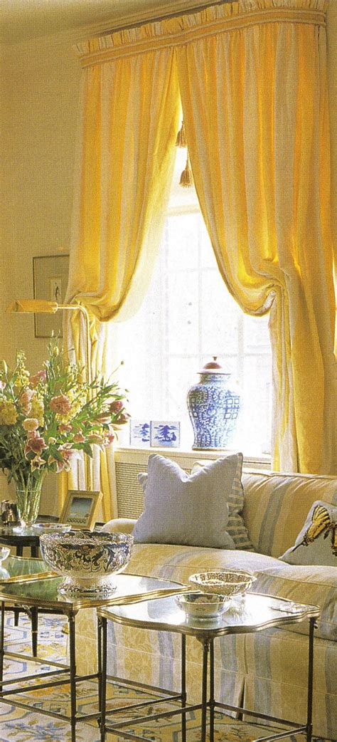 bedroom curtain style    top stripe adds  nice variety