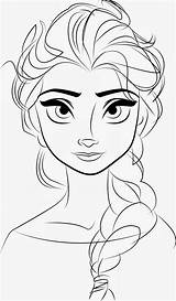 Elsa Frozen Disney Coloring Drawings Pages Drawing Princess Kids Line Cartoon Easy Trace Visit sketch template