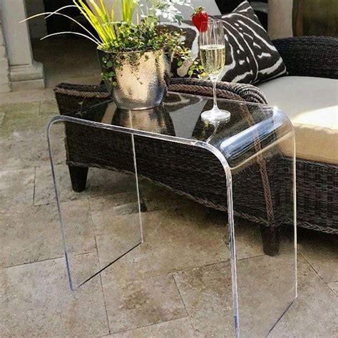 acrylic rectangular clear  table simple small table modern side table