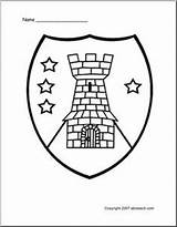 Edad Escudos Escudo Medievales Dibujo Abcteach Shields Medievale Castillos Castillo Cache1 Caballeros sketch template