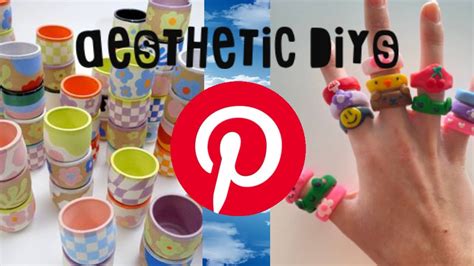 aesthetic diys pinterest inspired clay rings   youtube