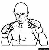 Mma Coloring St Fighter Pierre Gsp Drawing Ufc Pages Rush Georges Famous George Fighters Martial Mixed Arts Getdrawings Template Thecolor sketch template