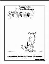 Coloring Fable Fables Aesop Thatresourcesite sketch template