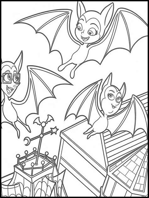 vampirina  printable coloring pages  kids cartoon coloring pages