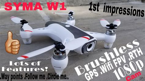 syma  drone brushless gps p cam review   impressions youtube
