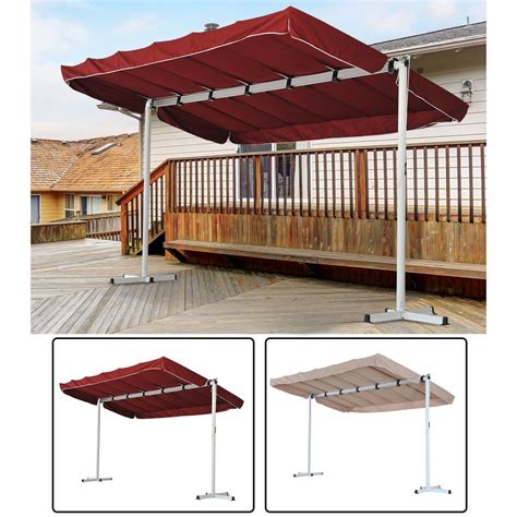 outdoor  standing awning patio canopy gazebo shelter sun shade rain cover outsunny