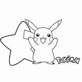 Pikachu sketch template
