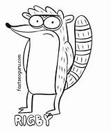Rigby sketch template