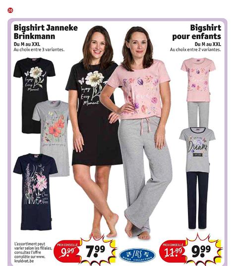 promo bigshirt janneke brinkmann chez kruidvat icataloguefr