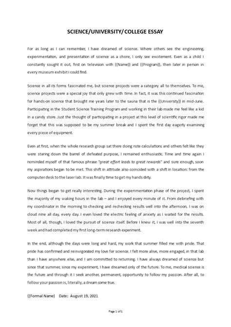sample college essays free download easy to edit and print
