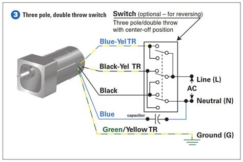 wiring dpdt switch  reverse   split phase motor   circuits