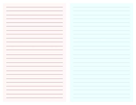 printable blank note sheets     printablee