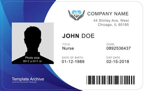 doctor id badge template